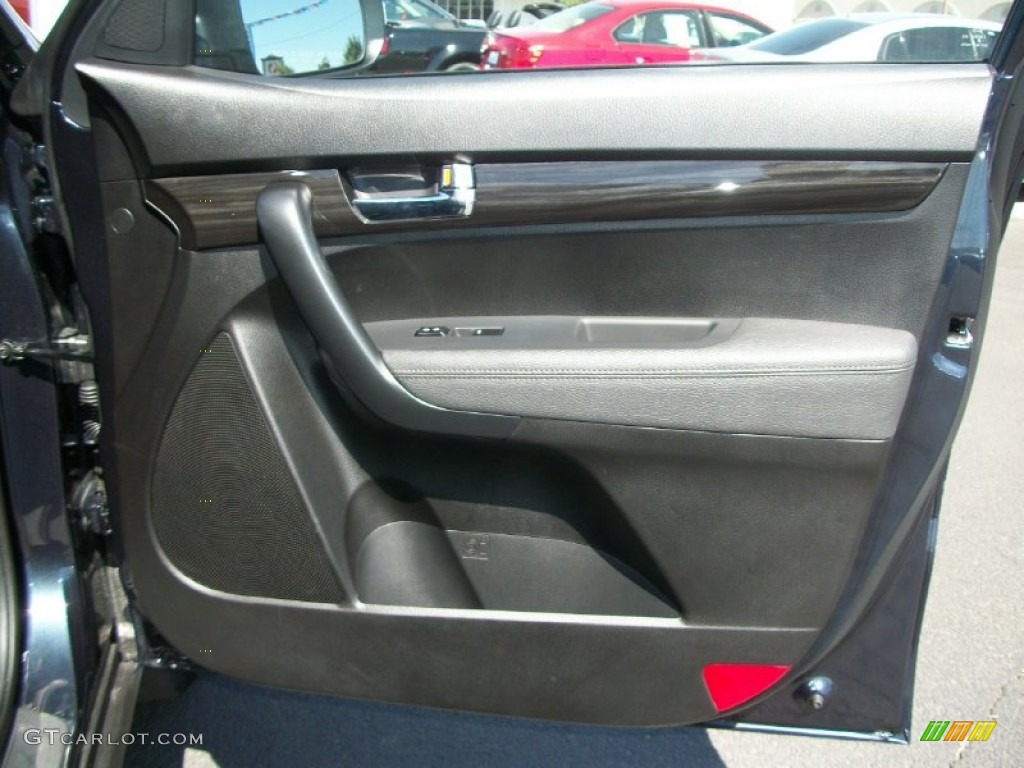 2012 Kia Sorento LX V6 AWD Black Door Panel Photo #69862189