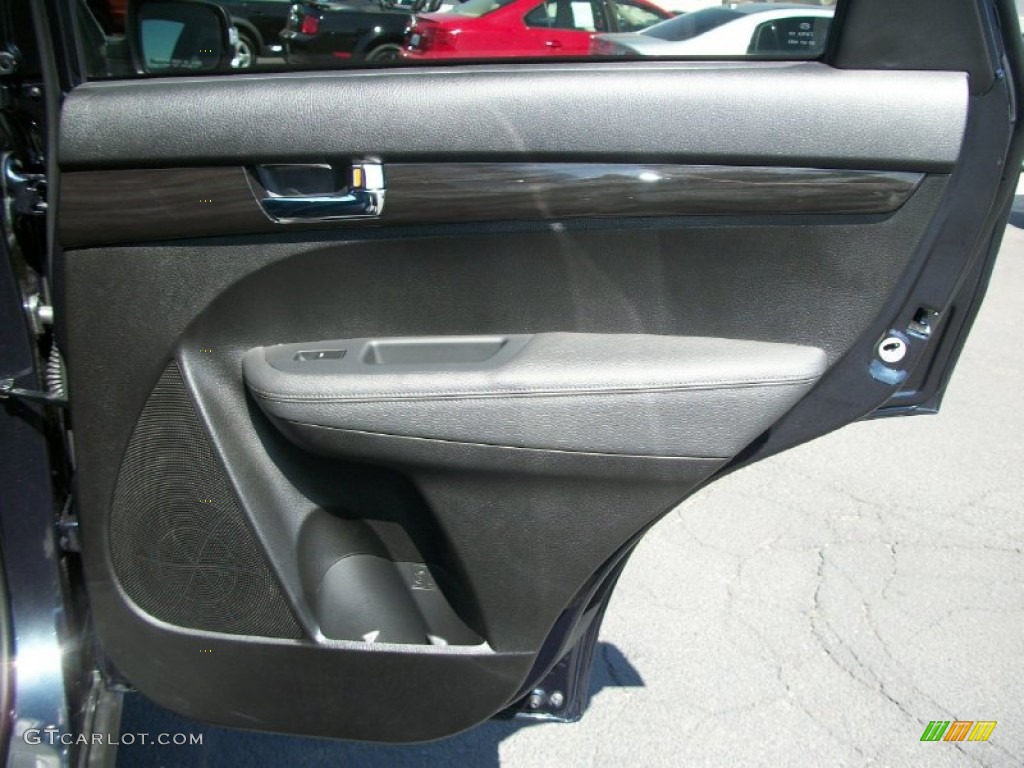 2012 Kia Sorento LX V6 AWD Black Door Panel Photo #69862207