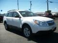 Satin White Pearl 2010 Subaru Outback 2.5i Wagon