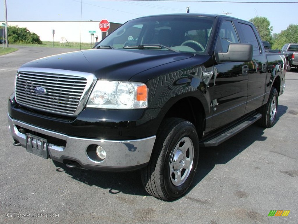 2006 F150 XLT SuperCrew 4x4 - Black / Medium/Dark Flint photo #1