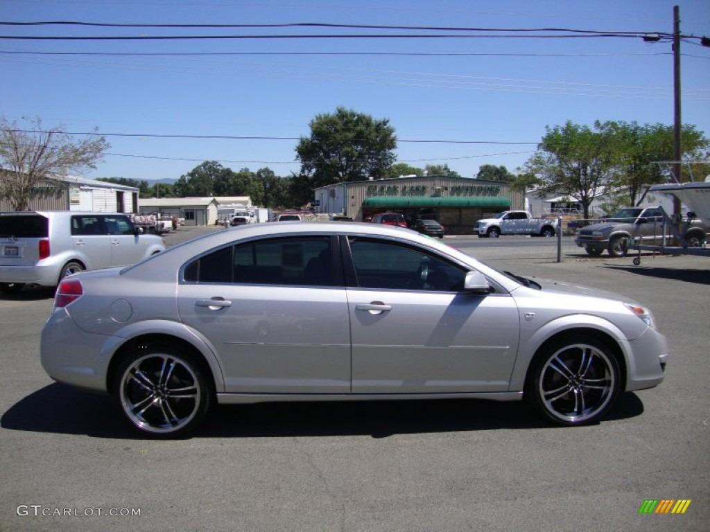 2007 Aura XE - Silver Pearl Metallic / Gray photo #8