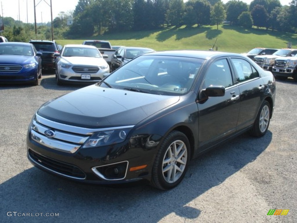 2011 Fusion SEL V6 - Tuxedo Black Metallic / Charcoal Black photo #4