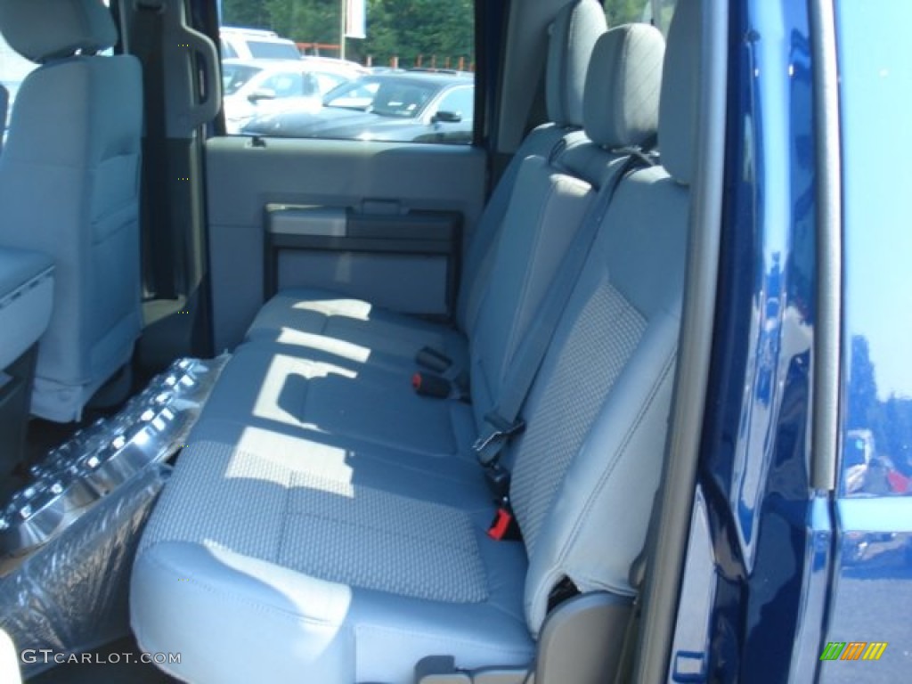 2012 F250 Super Duty XLT Crew Cab 4x4 - Dark Blue Pearl Metallic / Steel photo #13