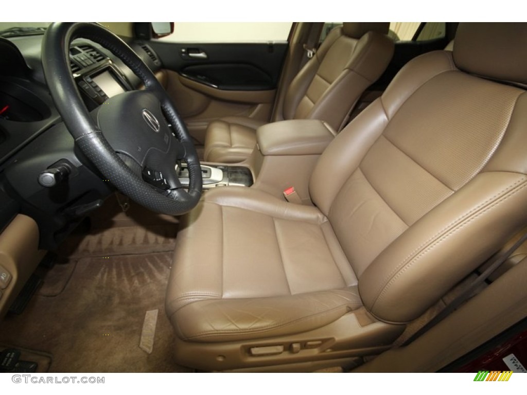 Saddle/Black Interior 2006 Acura MDX Touring Photo #69868369