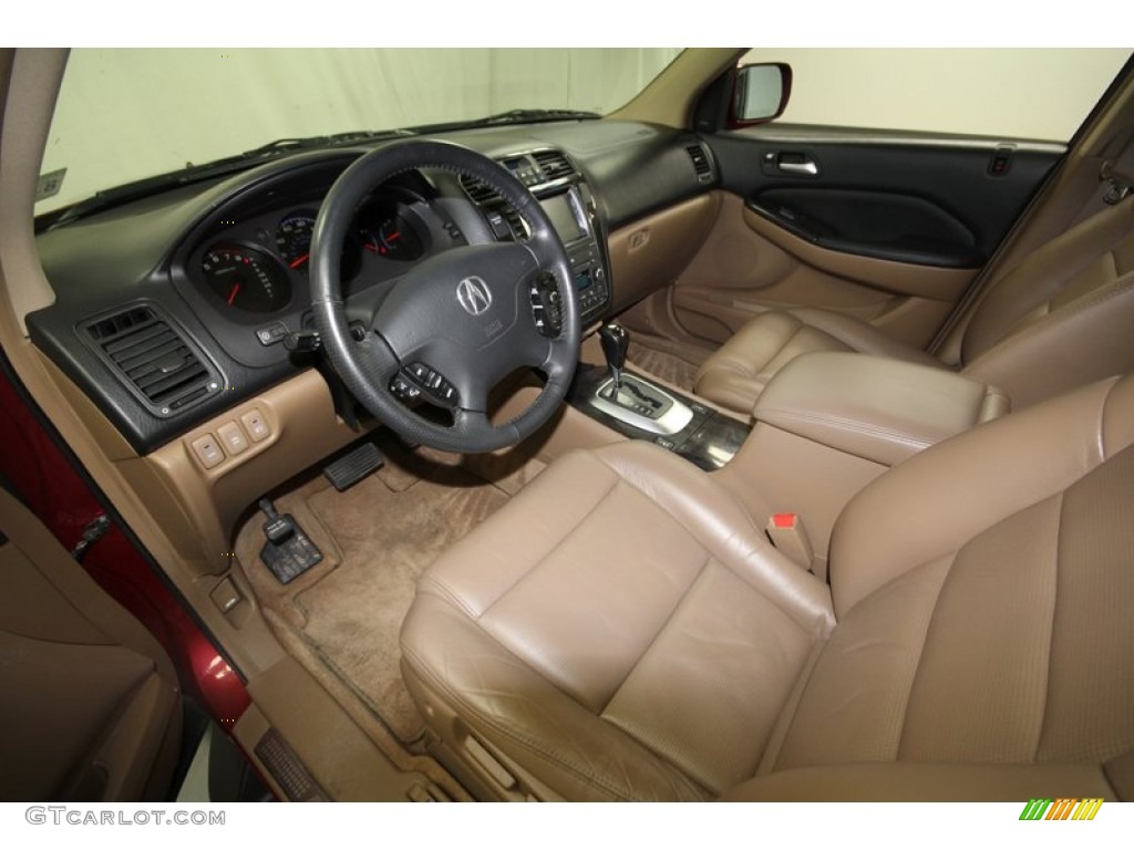 Saddle/Black Interior 2006 Acura MDX Touring Photo #69868453