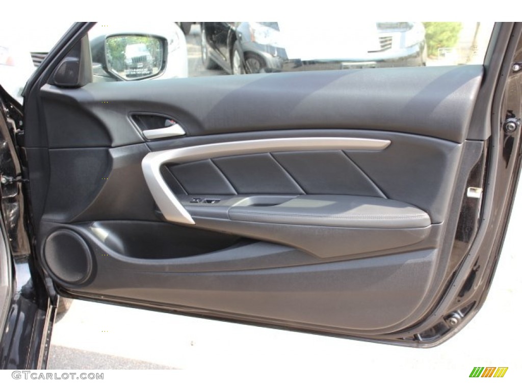 2010 Accord EX-L V6 Coupe - Crystal Black Pearl / Black photo #22