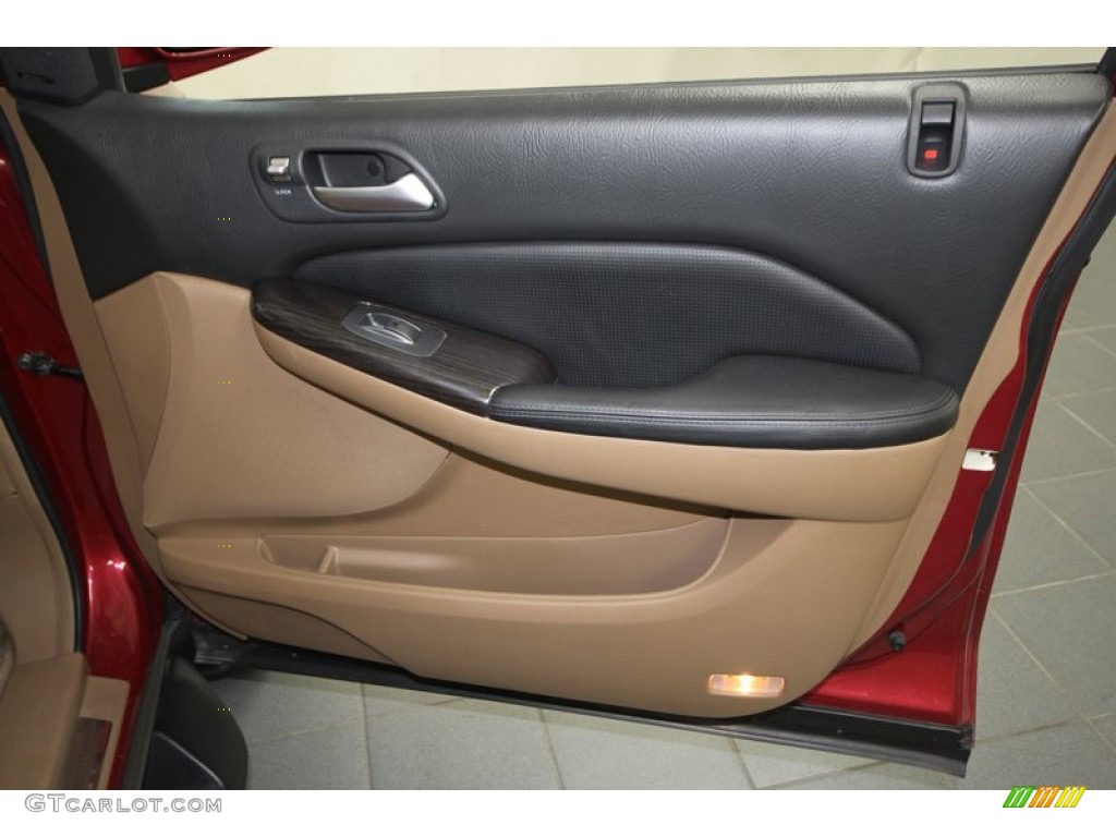 2006 Acura MDX Touring Saddle/Black Door Panel Photo #69868715