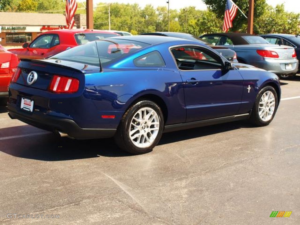 2012 Mustang V6 Premium Coupe - Kona Blue Metallic / Charcoal Black photo #3