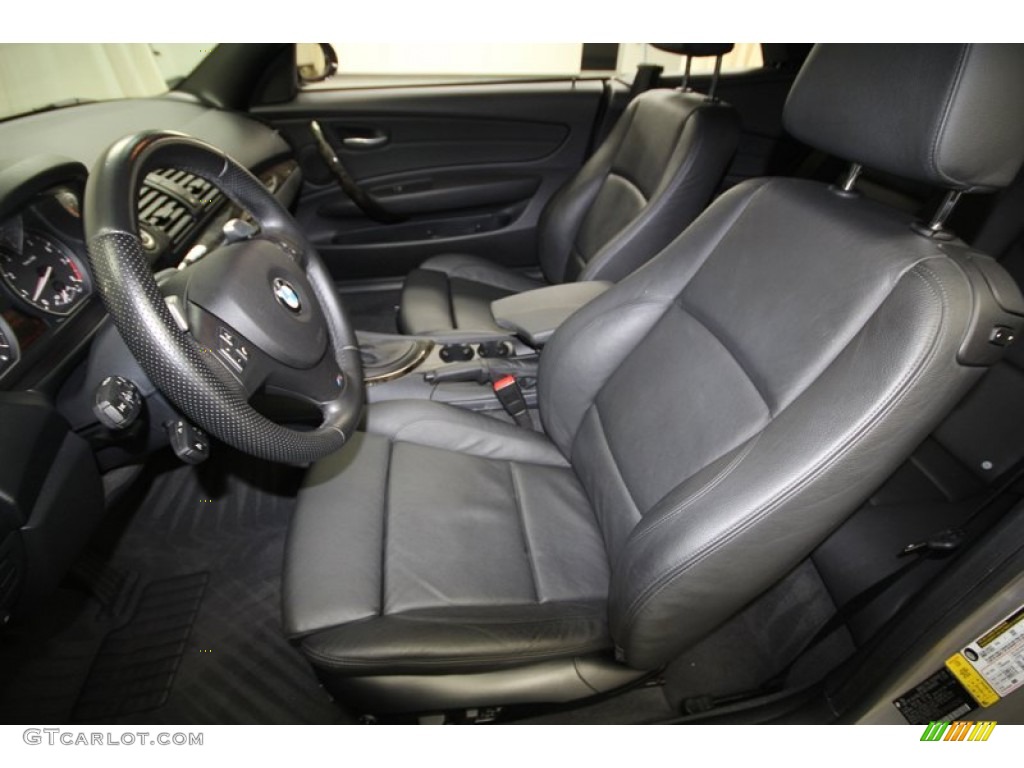 Black Interior 2009 BMW 1 Series 135i Convertible Photo #69870235