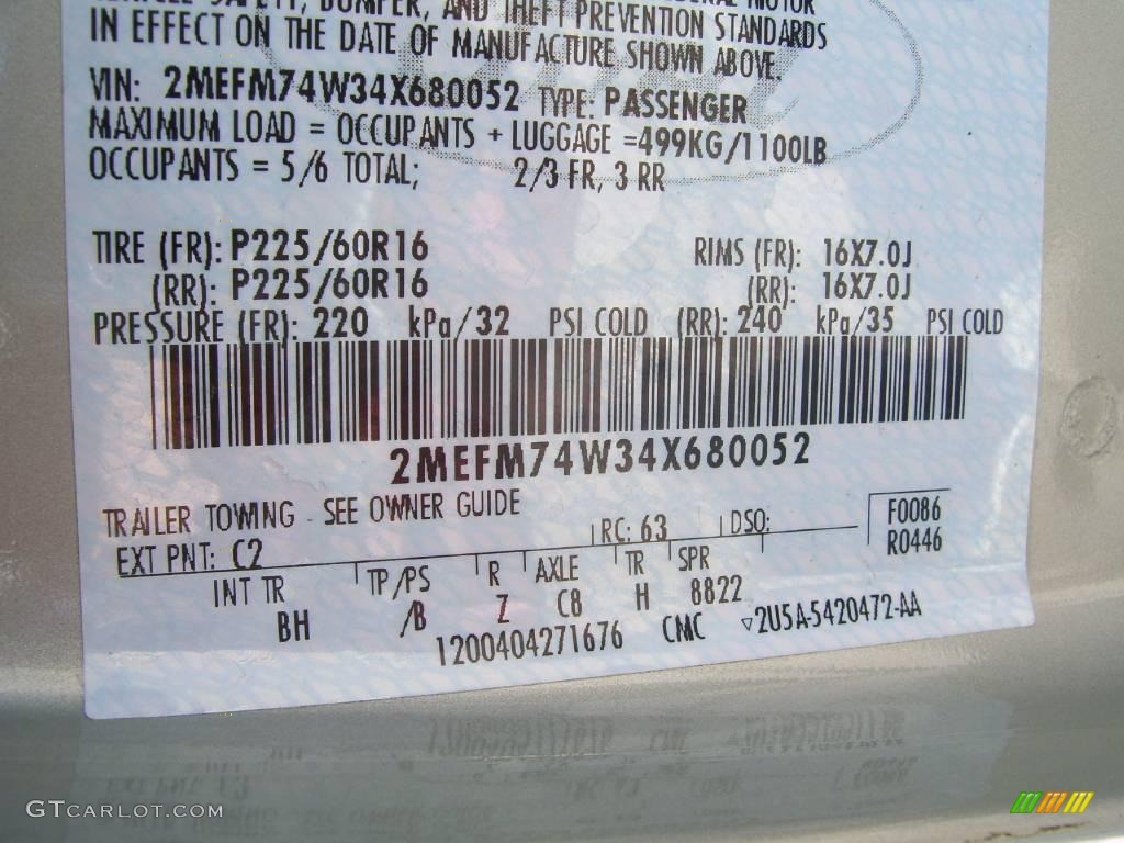 2004 Grand Marquis GS - Gold Ash Metallic / Medium Parchment photo #14