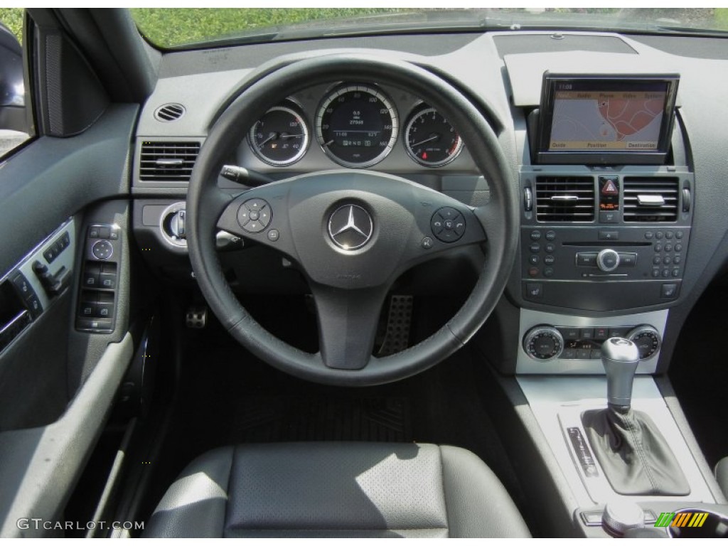 2009 C 300 Sport - Steel Grey Metallic / Black photo #20