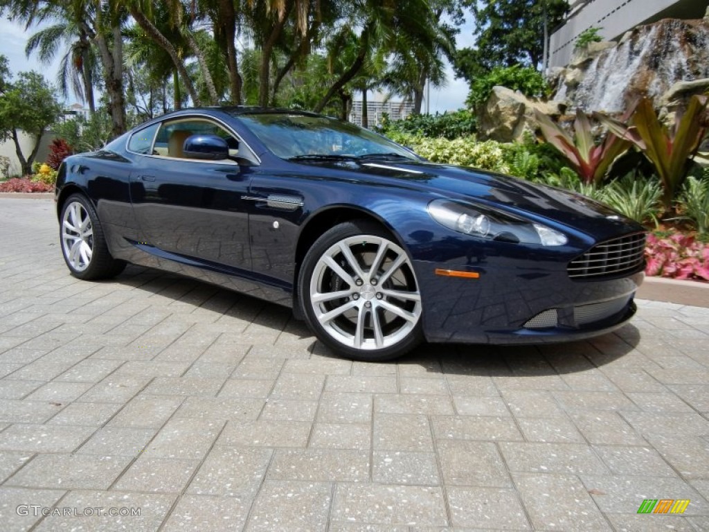 2011 DB9 Coupe - Midnight Blue / Sandstorm photo #1