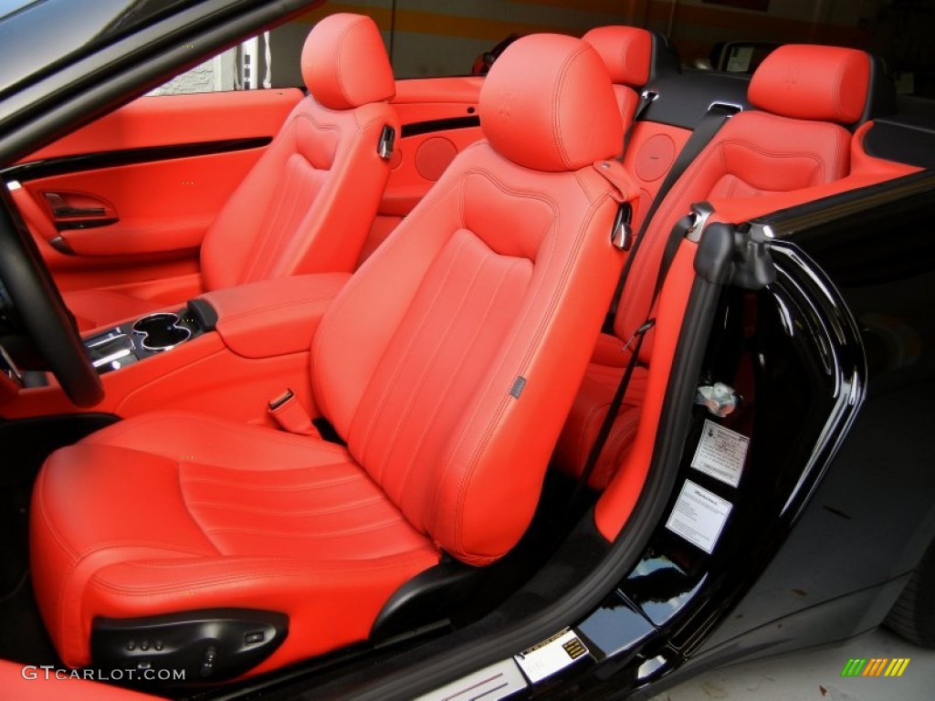 Rosso Corallo Interior 2011 Maserati GranTurismo Convertible GranCabrio Photo #69872515