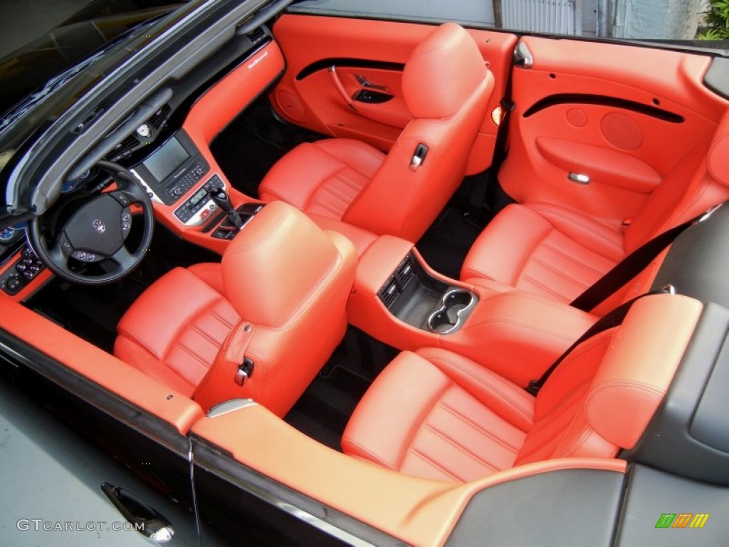 Rosso Corallo Interior 2011 Maserati GranTurismo Convertible GranCabrio Photo #69872533