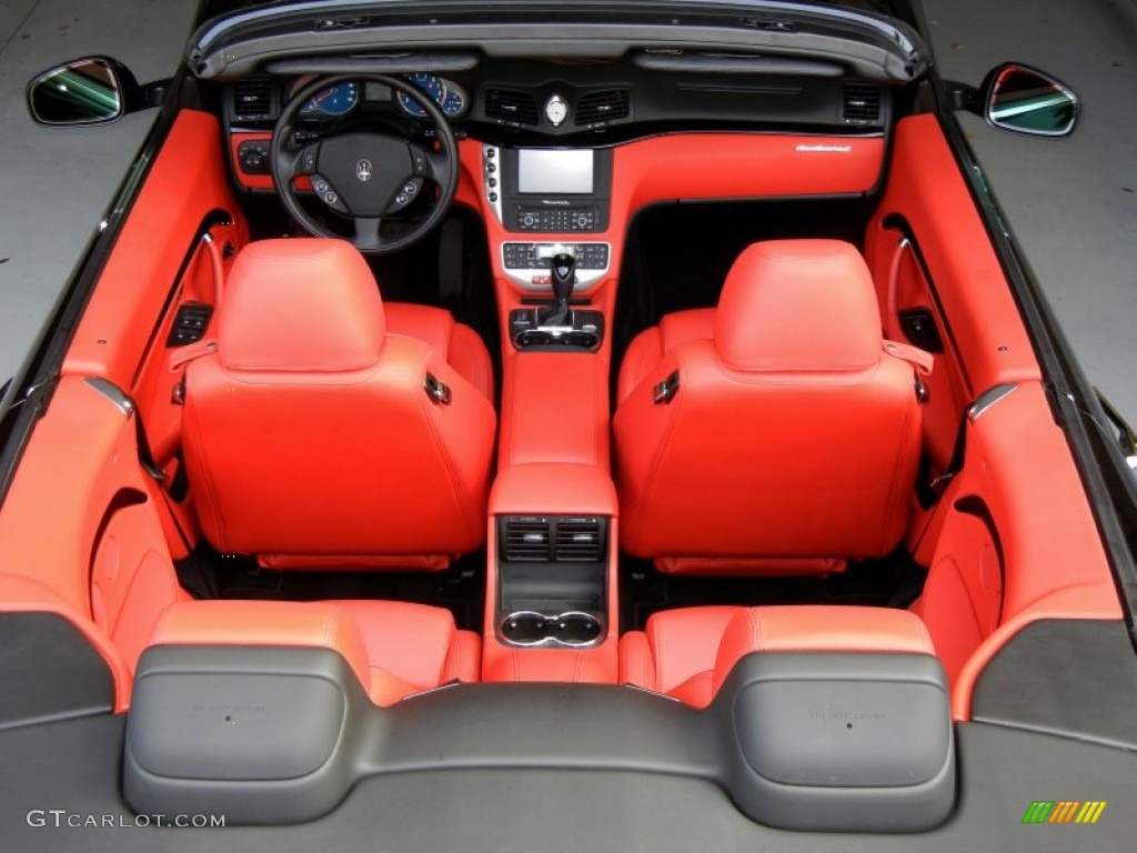 Rosso Corallo Interior 2011 Maserati GranTurismo Convertible GranCabrio Photo #69872546
