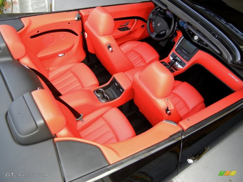 Rosso Corallo Interior 2011 Maserati GranTurismo Convertible GranCabrio Photo #69872557