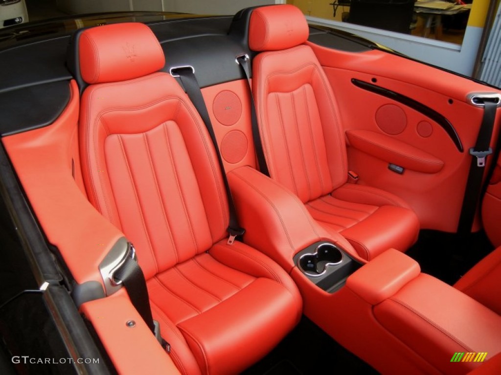 2011 Maserati GranTurismo Convertible GranCabrio Rear Seat Photo #69872566