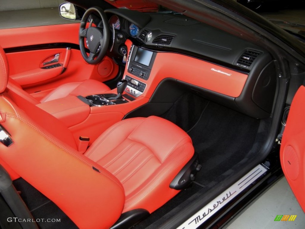 Rosso Corallo Interior 2011 Maserati GranTurismo Convertible GranCabrio Photo #69872575