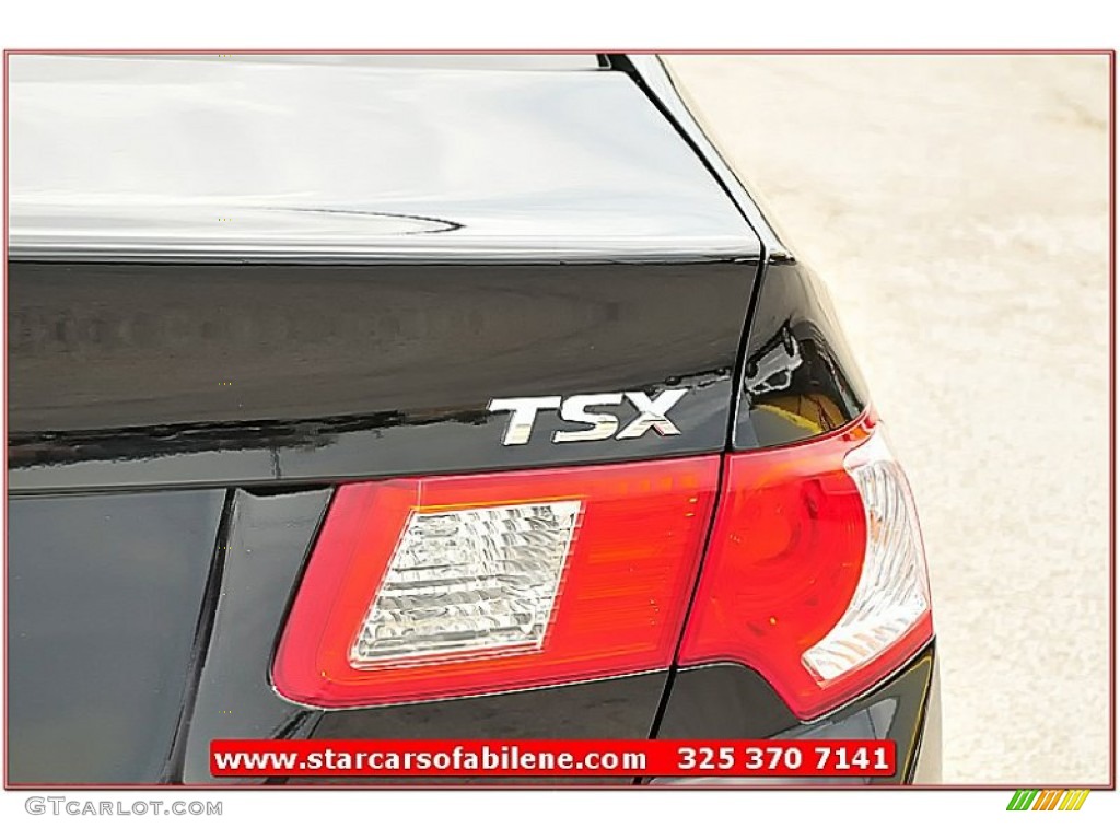 2010 TSX Sedan - Crystal Black Pearl / Ebony photo #5