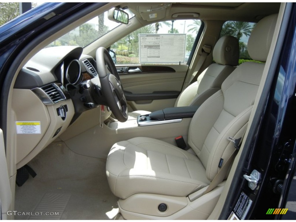 Almond Beige Interior 2013 Mercedes-Benz ML 350 4Matic Photo #69873433