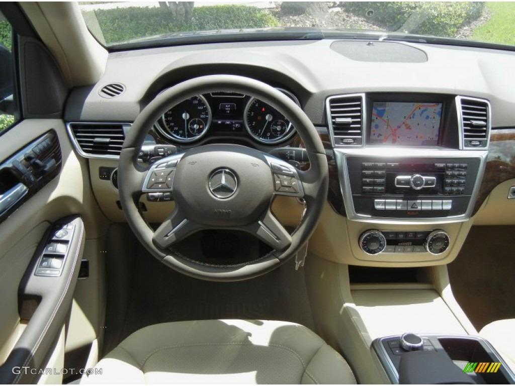 2013 Mercedes-Benz ML 350 4Matic Almond Beige Dashboard Photo #69873460