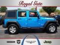 2010 Surf Blue Pearl Jeep Wrangler Unlimited Islander Edition 4x4  photo #1