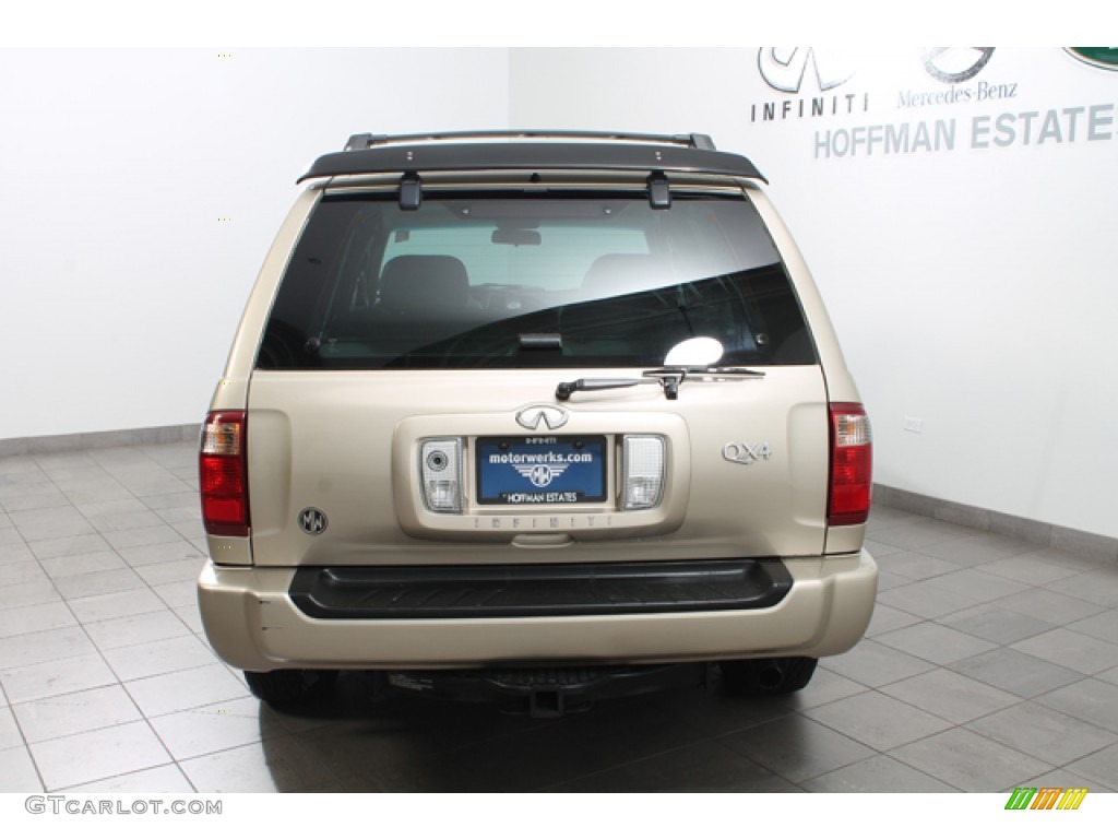 2001 QX4 4x4 - Tuscan Beige Metallic / Stone Beige photo #4
