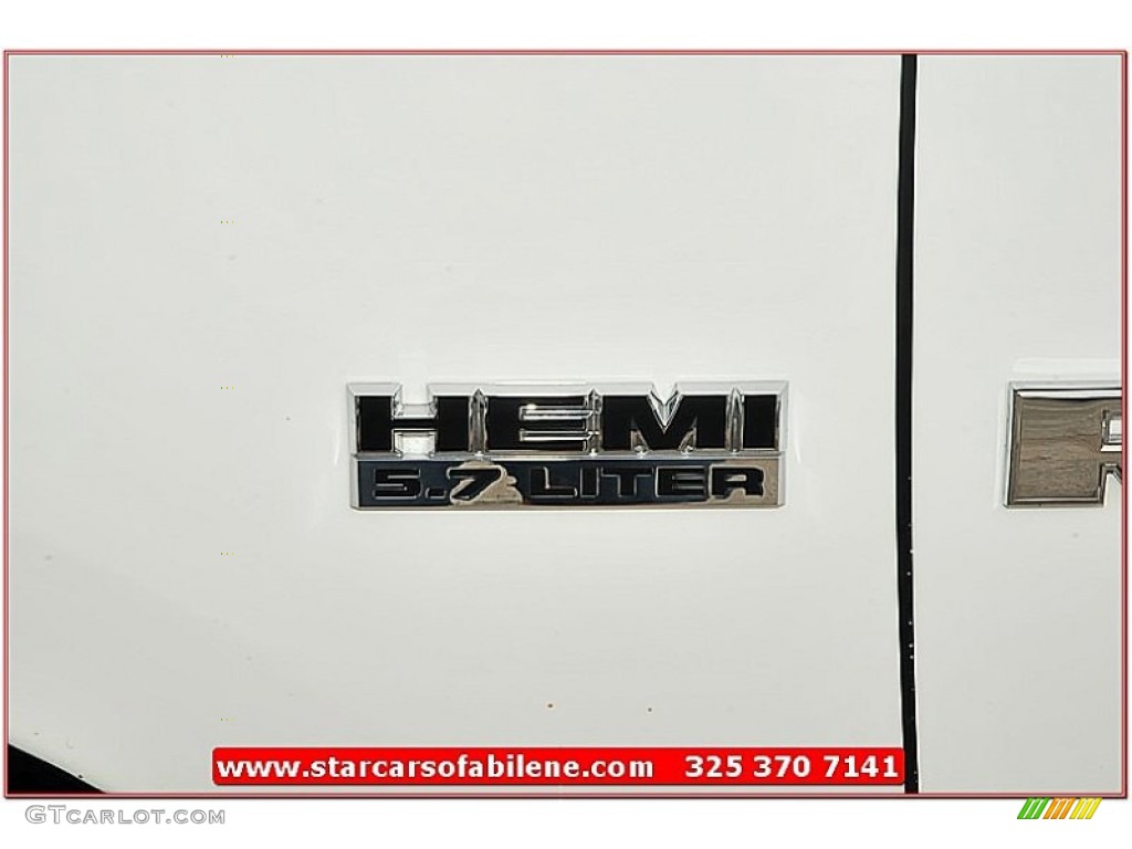2011 Ram 1500 Big Horn Quad Cab - Bright White / Dark Slate Gray/Medium Graystone photo #3