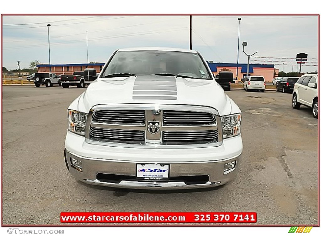 2011 Ram 1500 Big Horn Quad Cab - Bright White / Dark Slate Gray/Medium Graystone photo #14