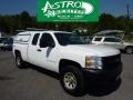 2007 Summit White Chevrolet Silverado 1500 Work Truck Extended Cab 4x4  photo #1