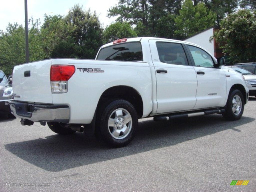 2010 Tundra SR5 CrewMax - Super White / Graphite Gray photo #3