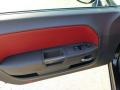 Radar Red/Dark Slate Gray 2013 Dodge Challenger SXT Door Panel