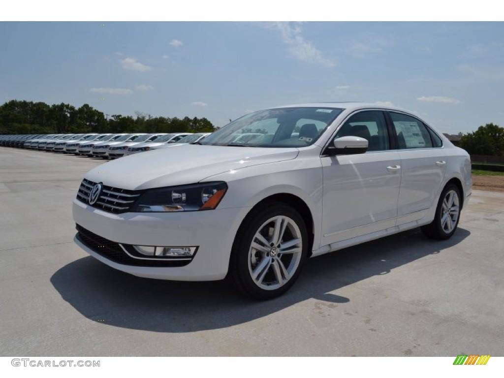 2013 Passat V6 SEL - Candy White / Titan Black photo #1