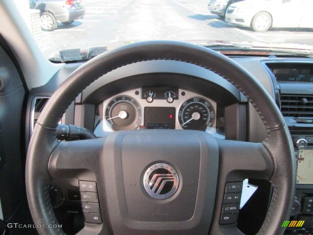 2010 Mercury Mariner V6 Premier 4WD Voga Package Voga Cashmere/Ash Steering Wheel Photo #69880354