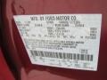  2010 Mariner V6 Premier 4WD Voga Package Wine Red Metallic Color Code UQ