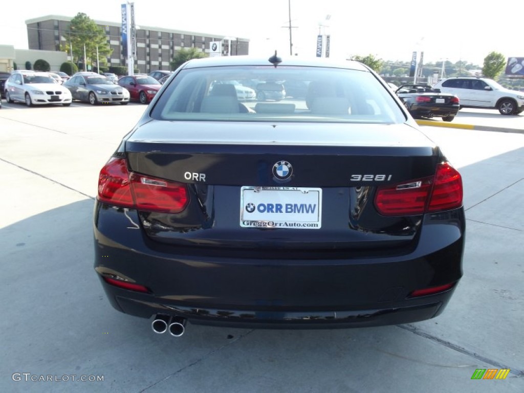 2013 3 Series 328i Sedan - Jet Black / Venetian Beige photo #8