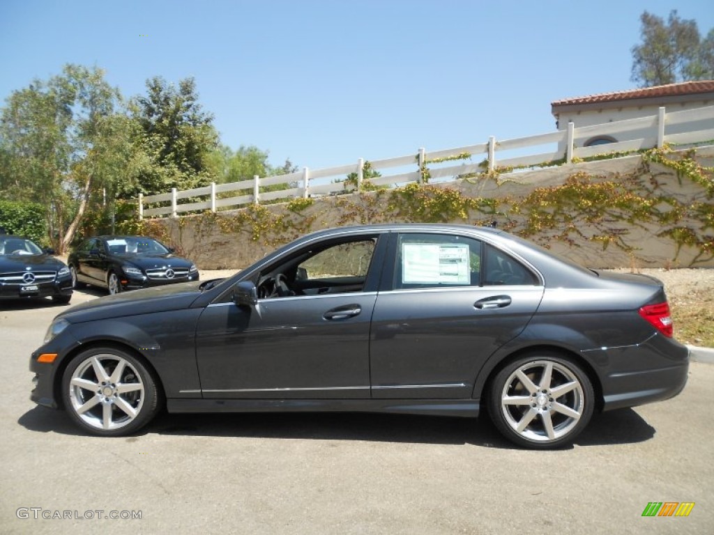 Steel Grey Metallic 2013 Mercedes-Benz C 250 Sport Exterior Photo #69880444