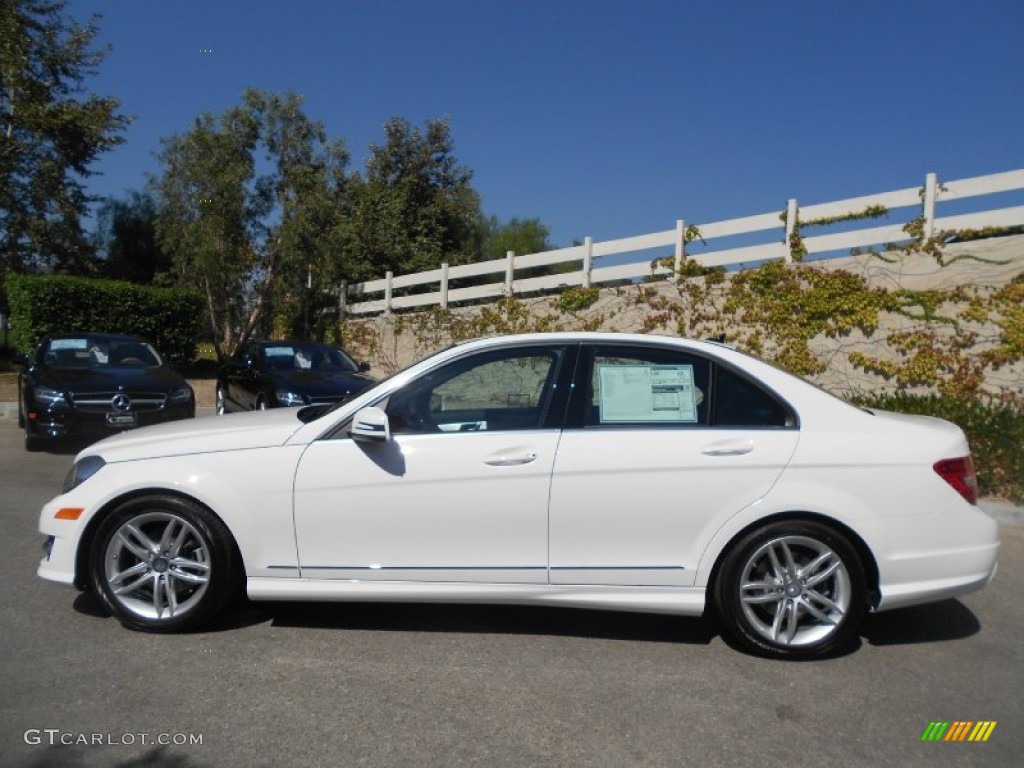 Polar White 2013 Mercedes-Benz C 250 Sport Exterior Photo #69880567