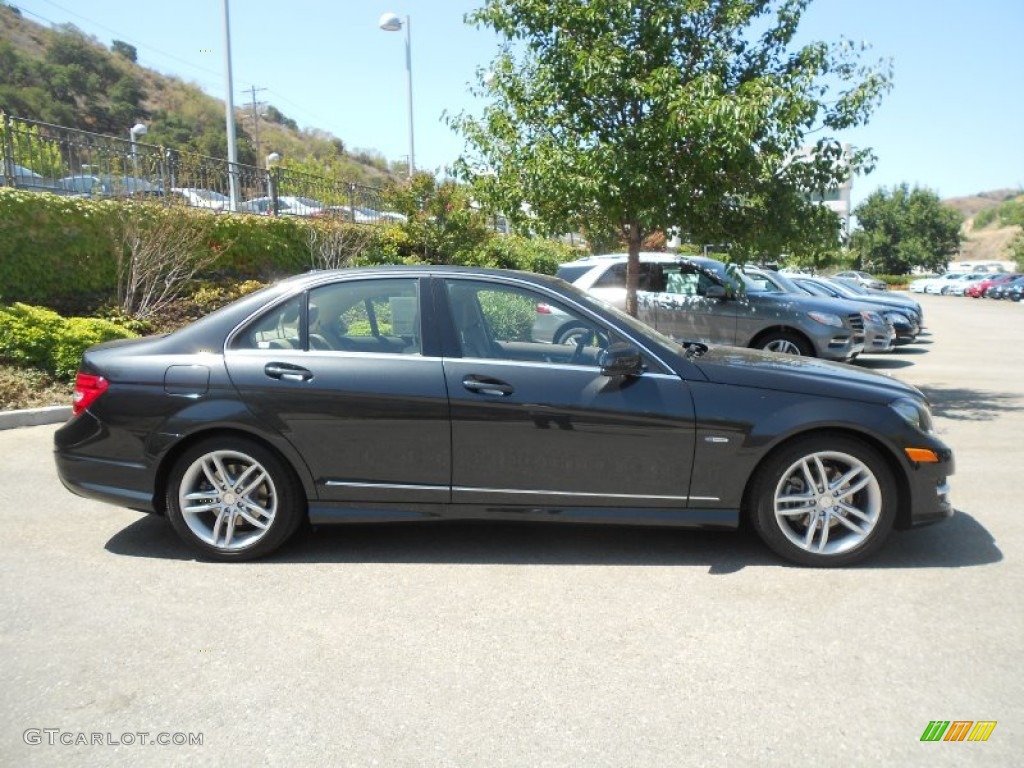 Magnetite Black Metallic 2012 Mercedes-Benz C 250 Sport Exterior Photo #69880852