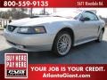 Silver Metallic 2003 Ford Mustang V6 Coupe