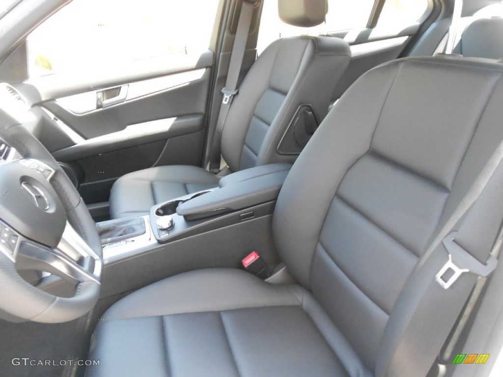 Black Interior 2012 Mercedes-Benz C 250 Sport Photo #69881013