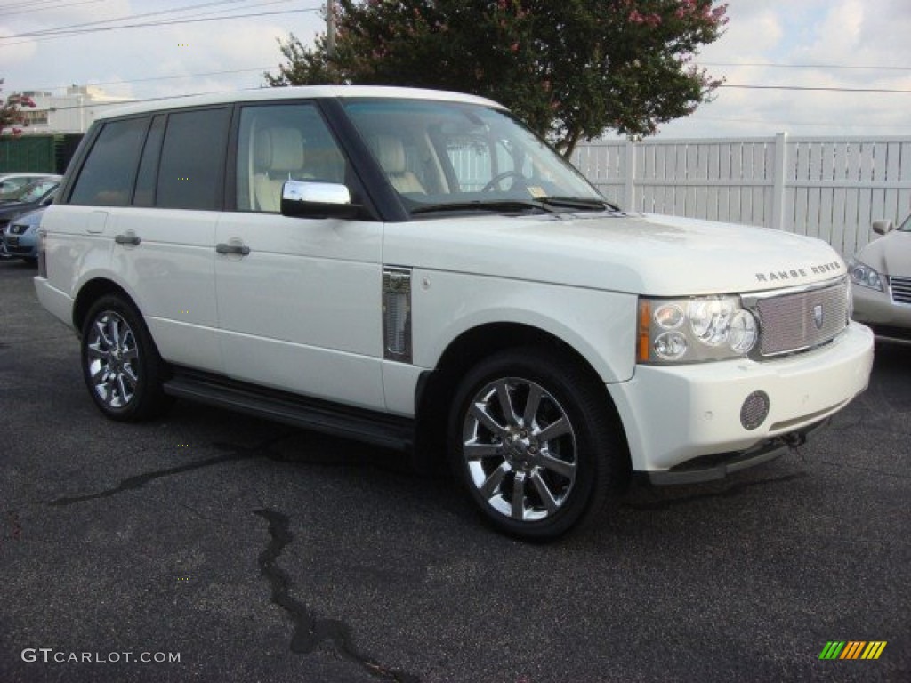 2007 Range Rover Supercharged - Chawton White / Ivory/Black photo #2