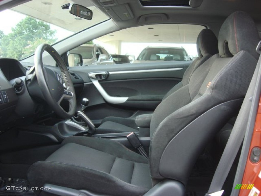 2009 Civic Si Coupe - Redline Orange Pearl / Black photo #8