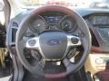 Tuscany Red Leather Steering Wheel Photo for 2012 Ford Focus #69884140
