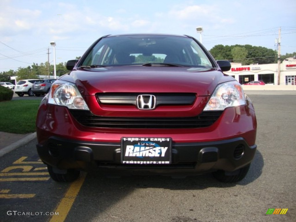 2008 CR-V LX 4WD - Tango Red Pearl / Gray photo #9