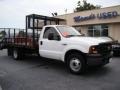 Oxford White - F350 Super Duty XL Regular Cab Flatbed Photo No. 2