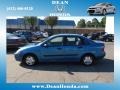 2000 Light Sapphire Blue Metallic Ford Focus LX Sedan #69841686