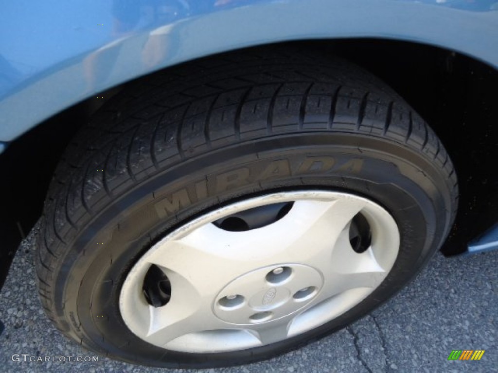 2000 Focus LX Sedan - Light Sapphire Blue Metallic / Medium Graphite photo #9