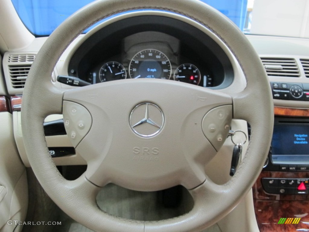 2005 Mercedes-Benz E 320 4Matic Wagon Stone Steering Wheel Photo #69887386