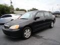 2001 Nighthawk Black Pearl Honda Civic LX Sedan  photo #4